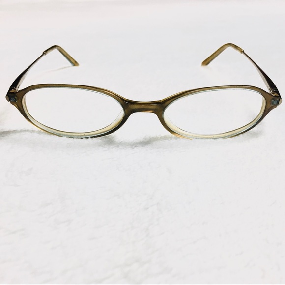 Anne Klein Accessories - Anne Klein Eyeglasses Eyewear Lightweight Hazel Brown / Blue Oval Frame